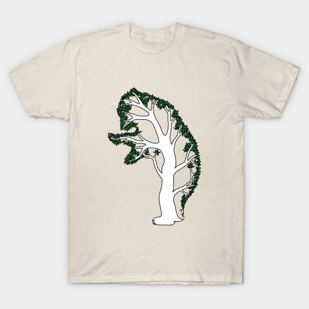 Bear Tree T-Shirt by martinussumbaji